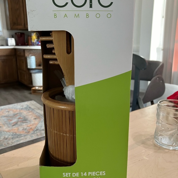 NIB Core 100% Organically Grown Bamboo Utensil Set